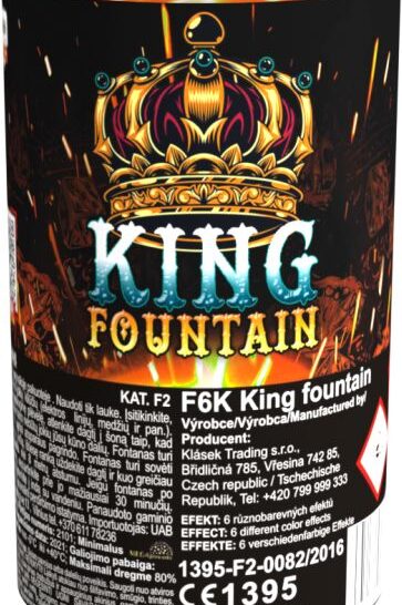 Fontána Gejzír Ohňostroj King Fountain od firmy Klásek